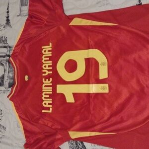 Lamine Yamal Spain home jersey euro 2024